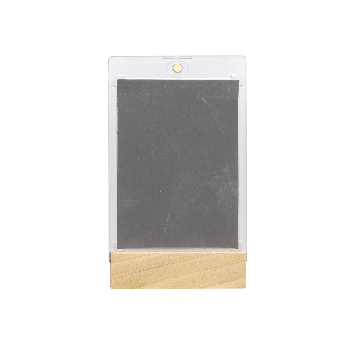 Wooden Magnetic Card Holder - Secure Display