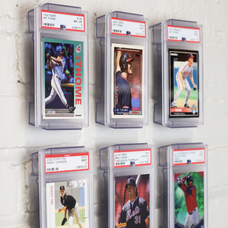 Graded PSA Trading and Sports Card Wall Mount & Shelf Stand - Secure Display
