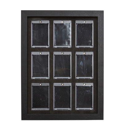 Magnetic (Non-Graded) 9 Card Holder Wooden Frame - Secure Display