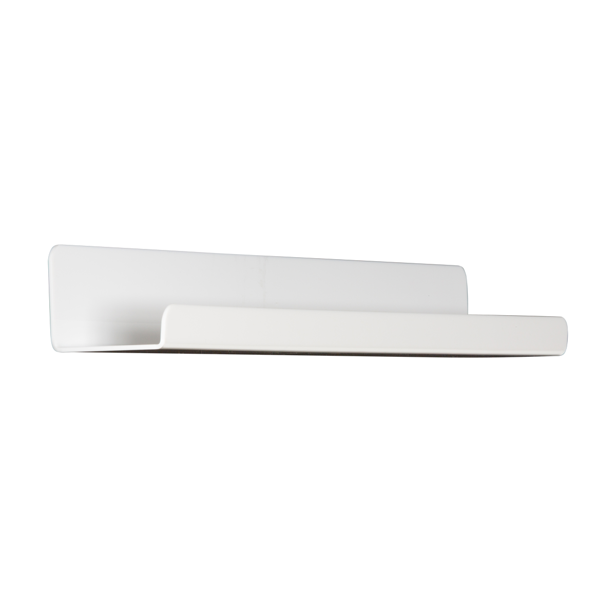White Magnetic Card Shelf - Secure Display