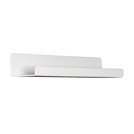 White Magnetic Card Shelf - Secure Display
